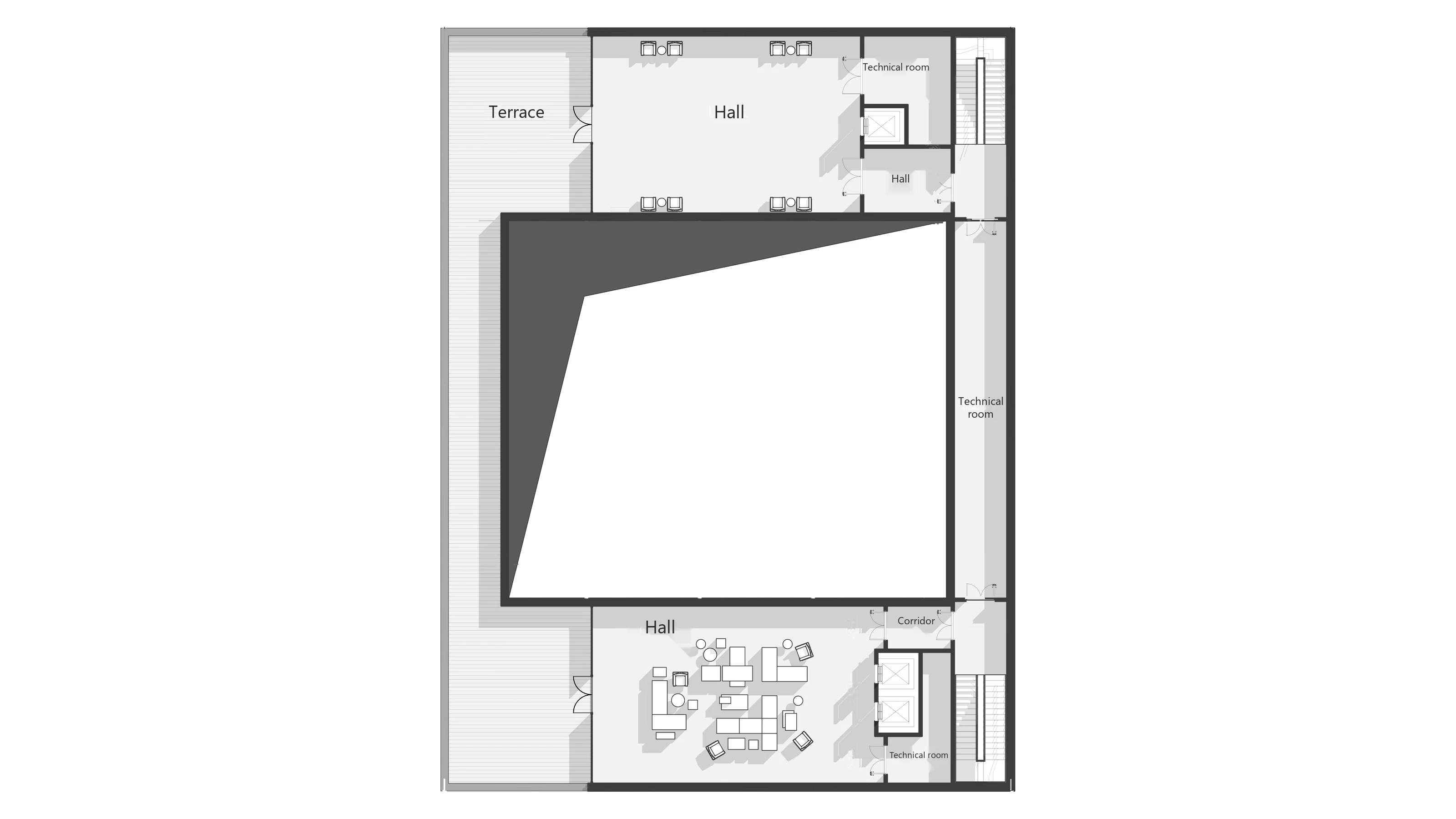 New Tashkent Exhibition Hall - Second Floor Plan