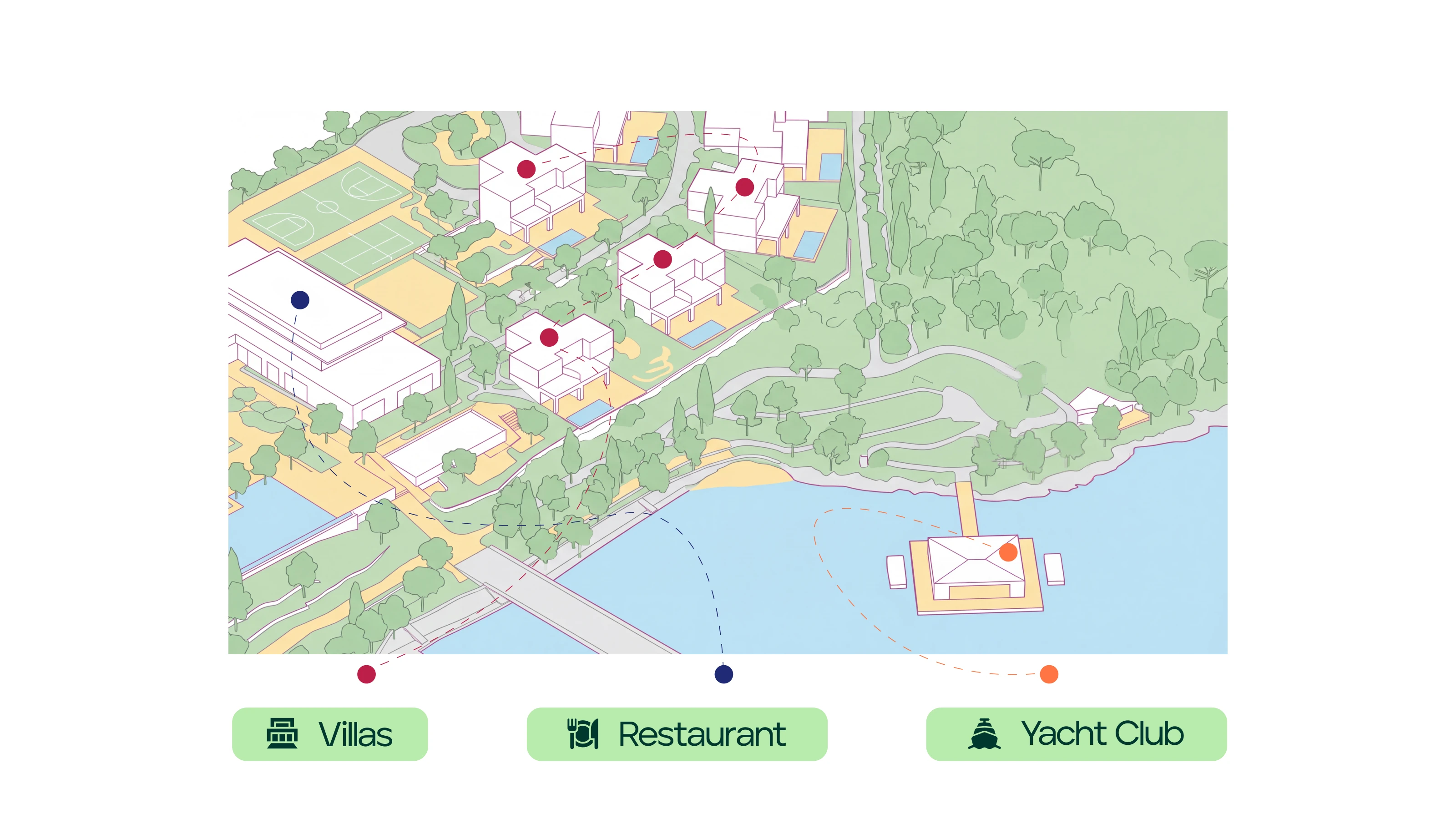 Chorvoq Resort - Amenities Map