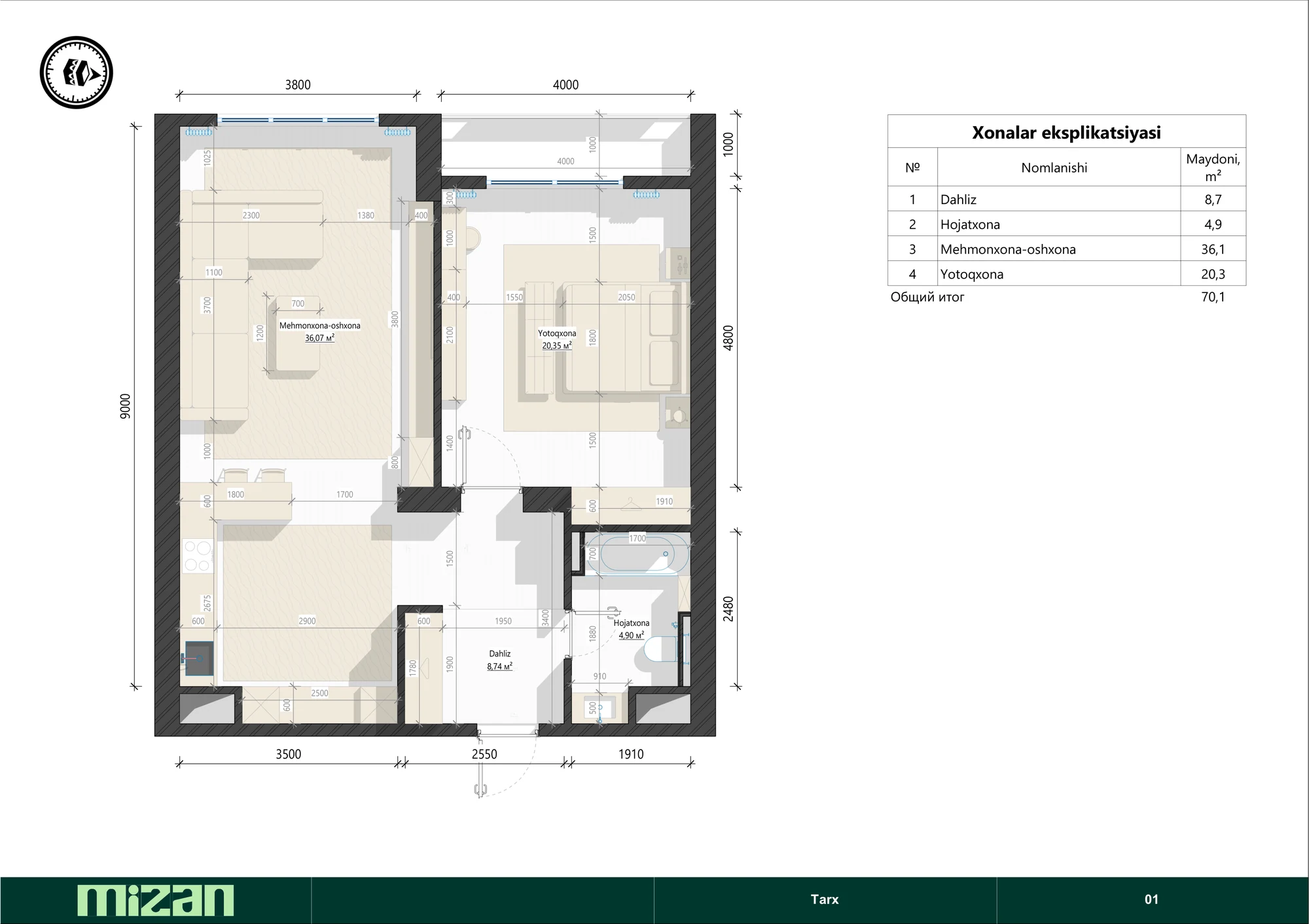 Minor Apartment - Plan 01