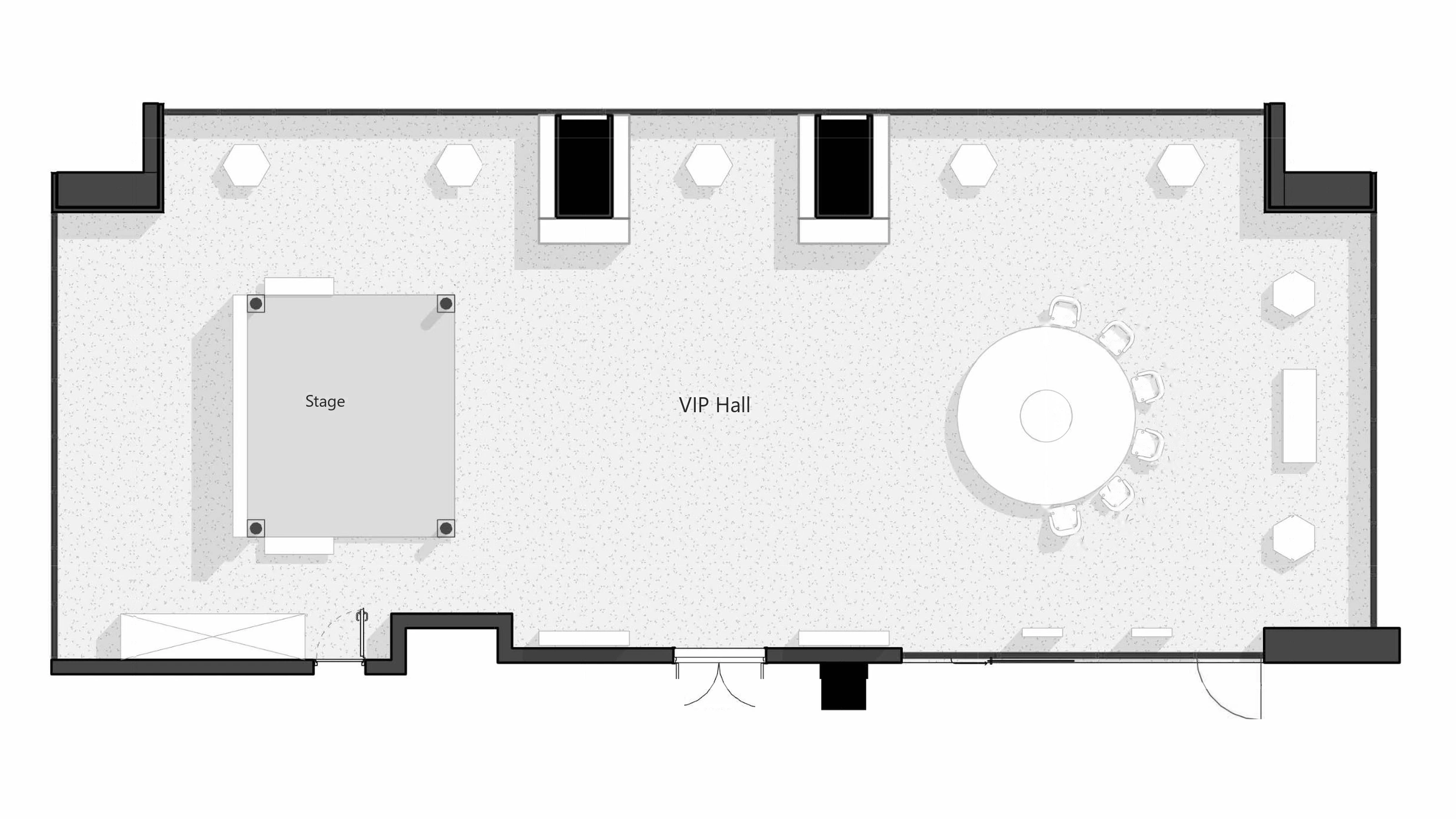 Marriott Hotel, Tashkent City - VIP Hall Plan