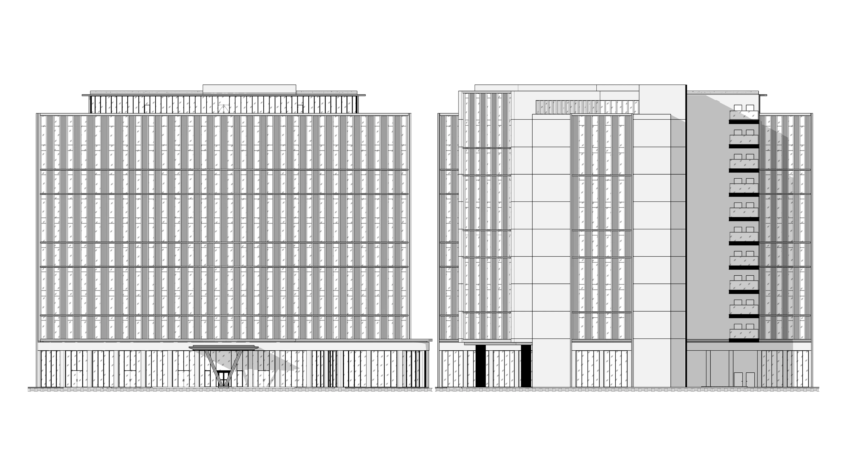 Lumetra Mixed-Use Building - Main and Rear Facades